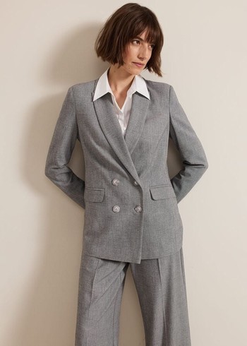 Phase Eight Dilly Grey Coats Grey Canada | QICUSE-567